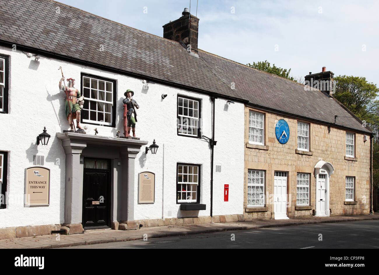 Il Pastore e la pastorella pub e Holly House cottage Beamish, North East England Regno Unito Foto Stock