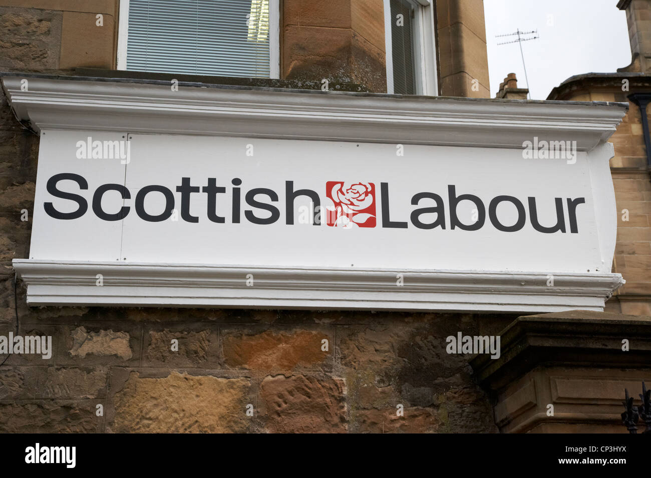 Scottish Labour Party ufficio di collegio elettorale in Scozia Foto Stock