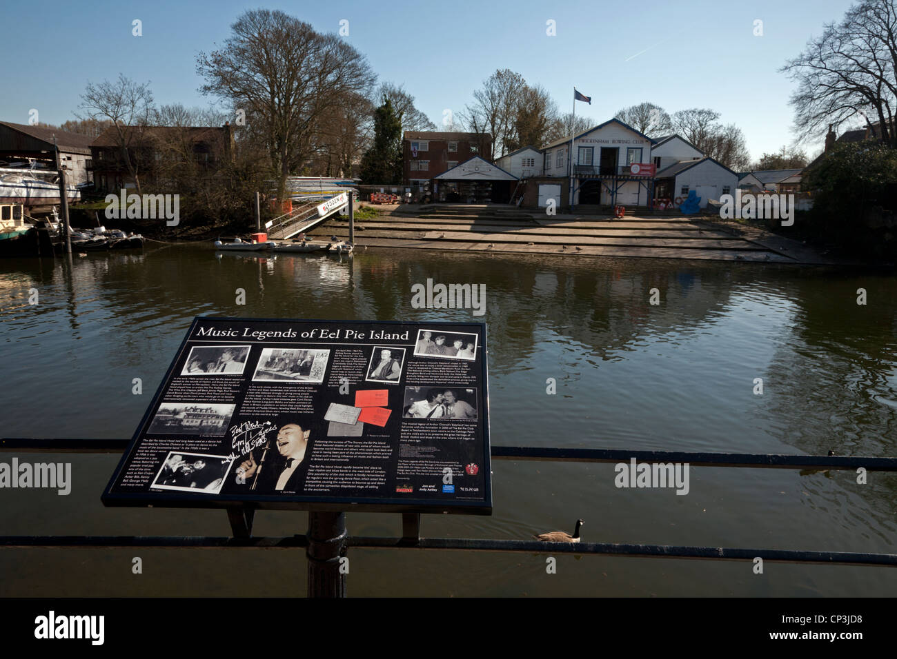 Eel pie island twickenham middlesex in Inghilterra Foto Stock