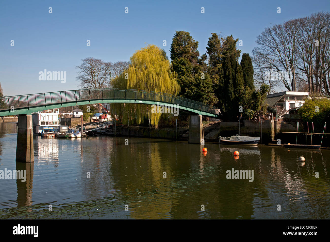 Eel pie island twickenham middlesex in Inghilterra Foto Stock