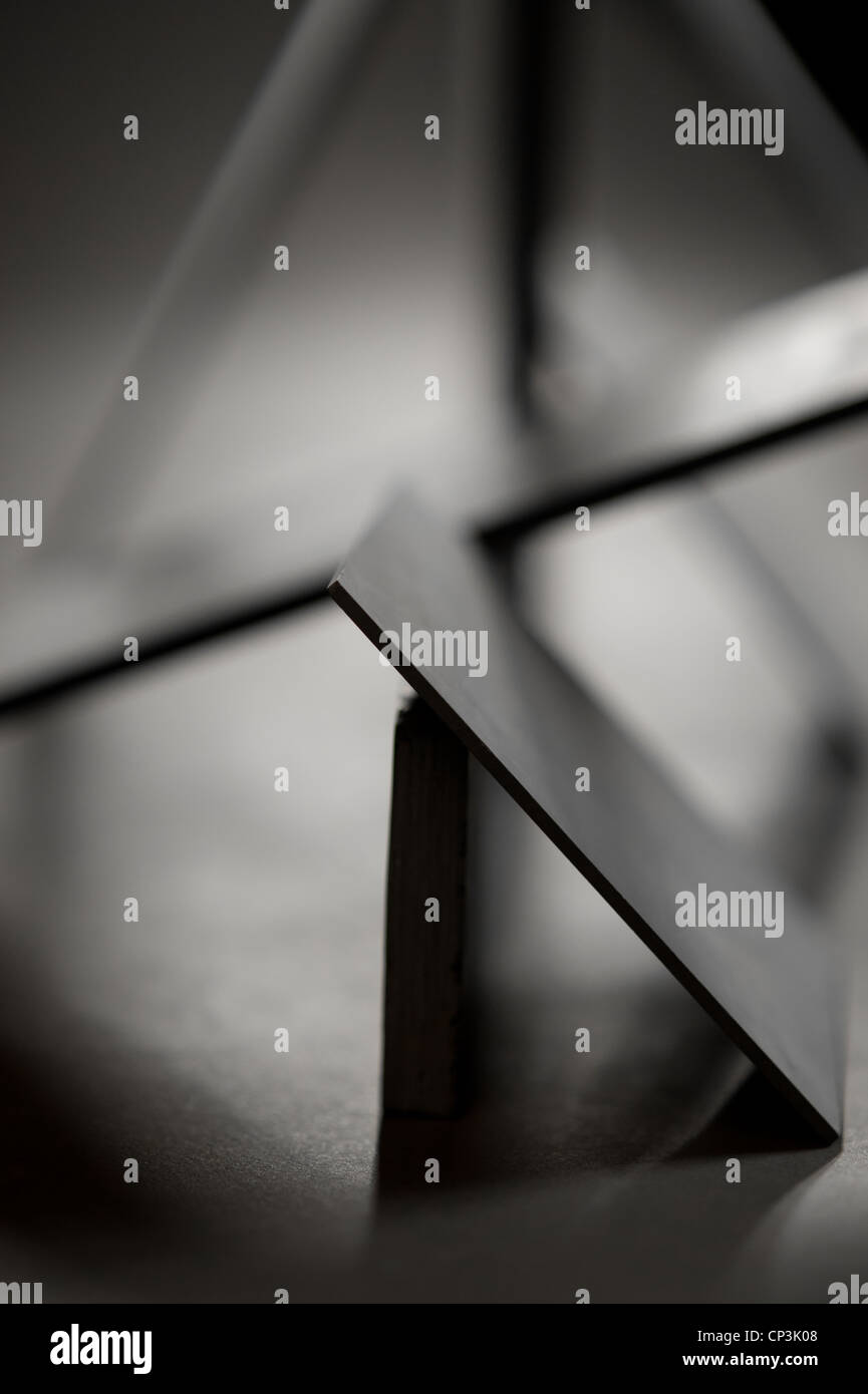 Variando le forme geometriche di pietra lavica Foto Stock