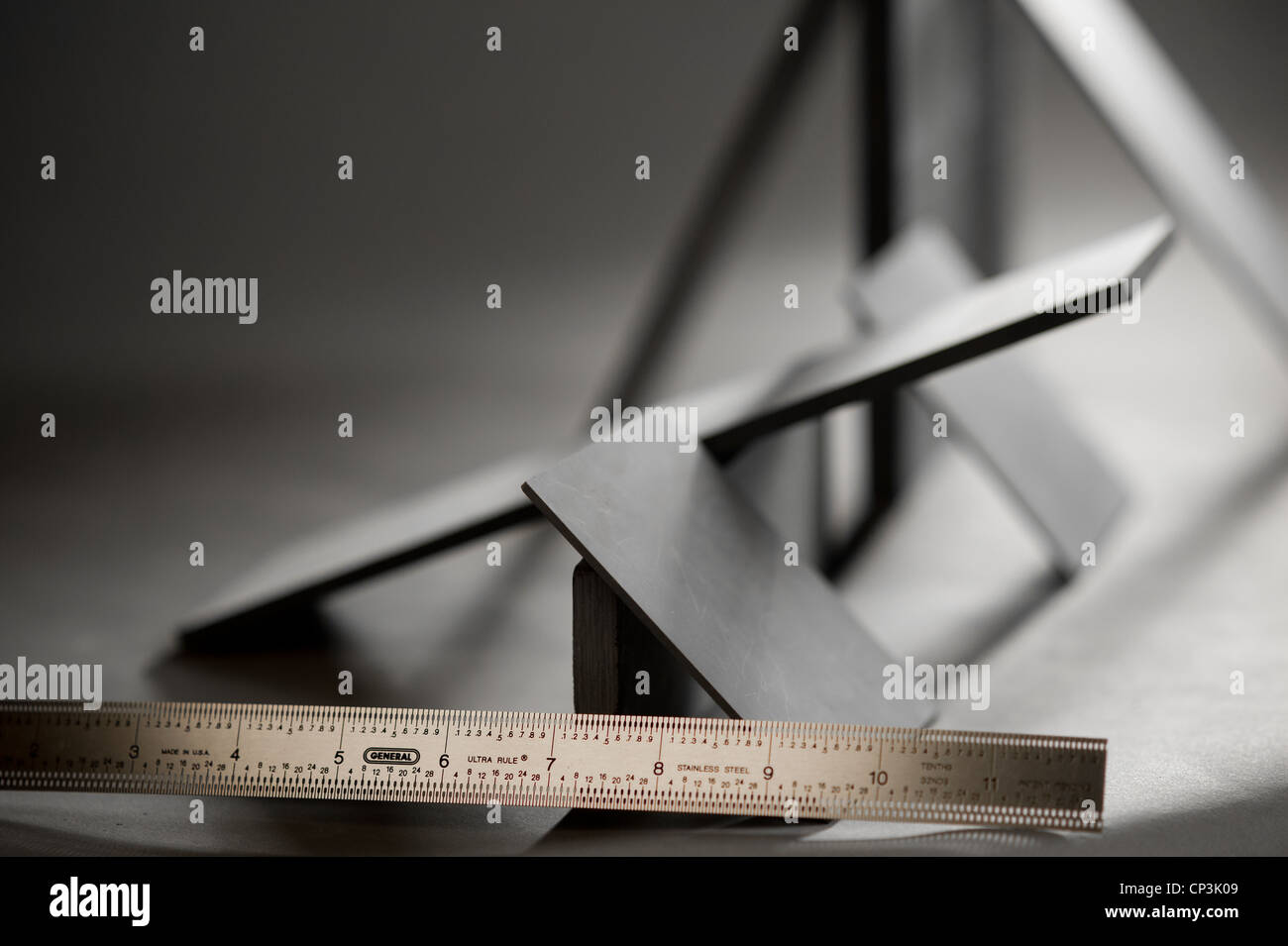 Variando le forme geometriche di pietra lavica Foto Stock