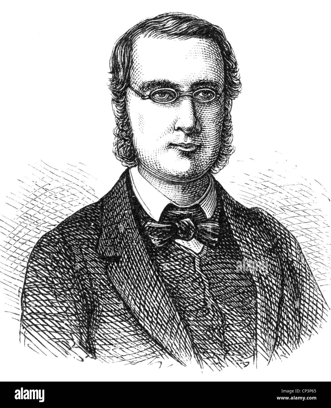 Ollivier, Emille, 2.7.1825 - 20.8.1913, politico francese, primo ministro 27.12.1869 - 9.8.1870, ritratto, incisione in legno, 2nd metà 19th secolo, Foto Stock