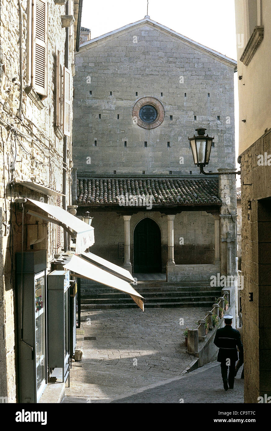 Repubblica di San Marino - Chiesa di San Francesco; Facciata Esterna Foto Stock