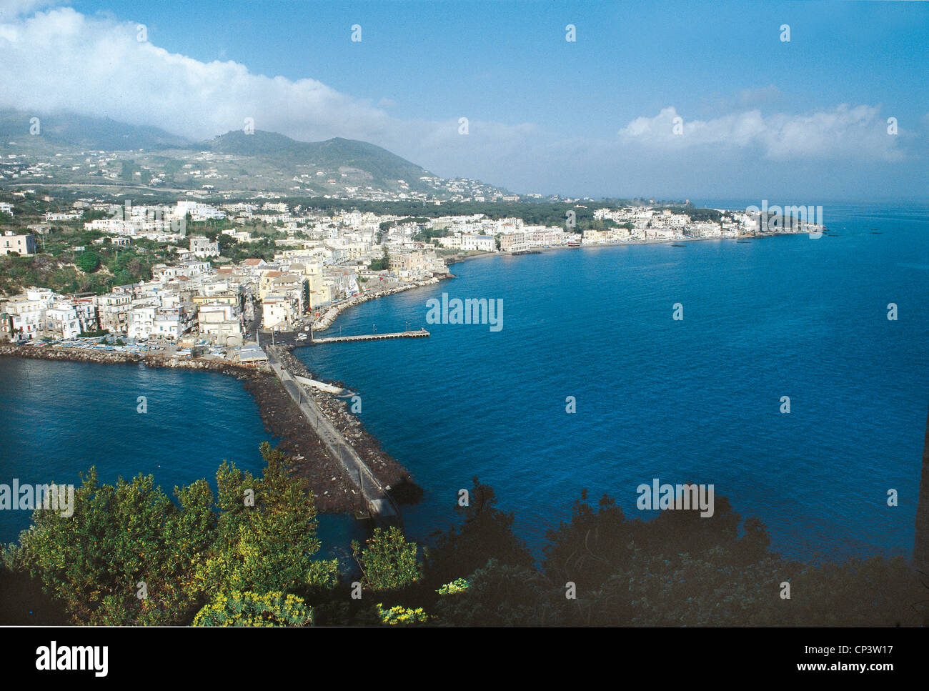 Campania Isola d Ischia Ponte punta vista MOLINA Foto Stock