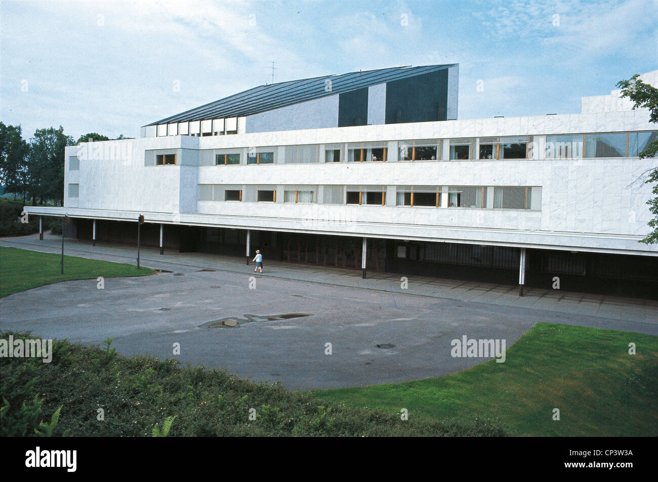 Finlandia Hall di Helsinki progettato dall architetto Alvar Aalto Foto Stock