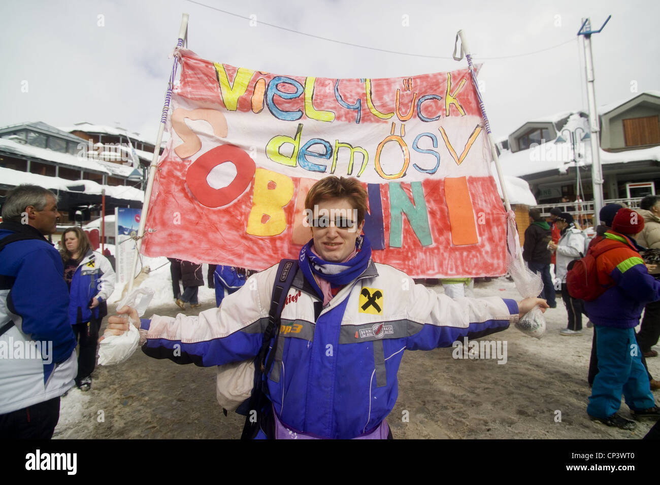 Piemonte - Sestriere (A) - Ventole a dei XX Giochi Olimpici Invernali di Torino 2006 Foto Stock