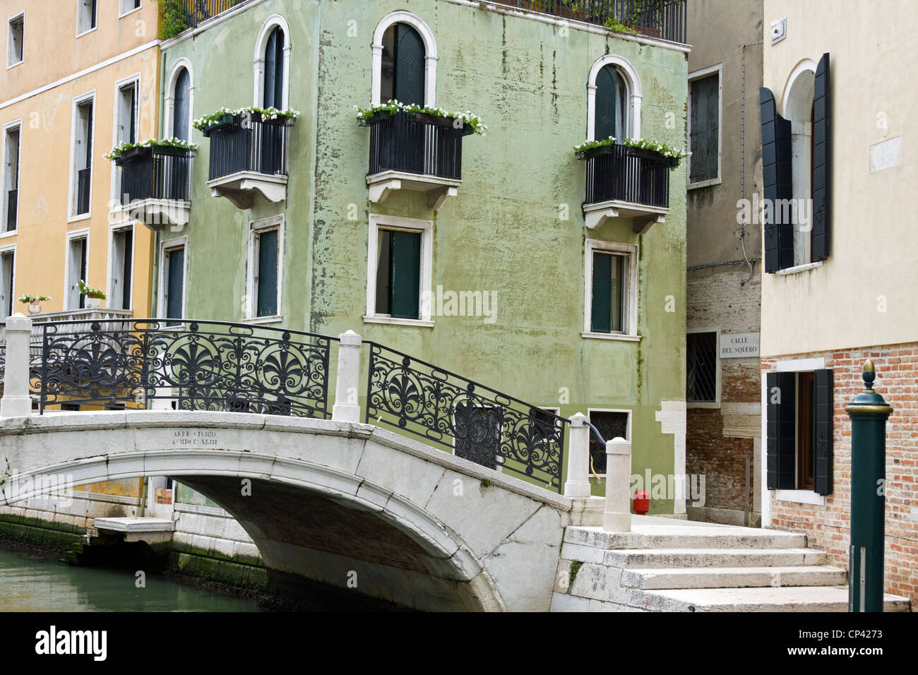 Rio de la Salute Venezia Foto Stock