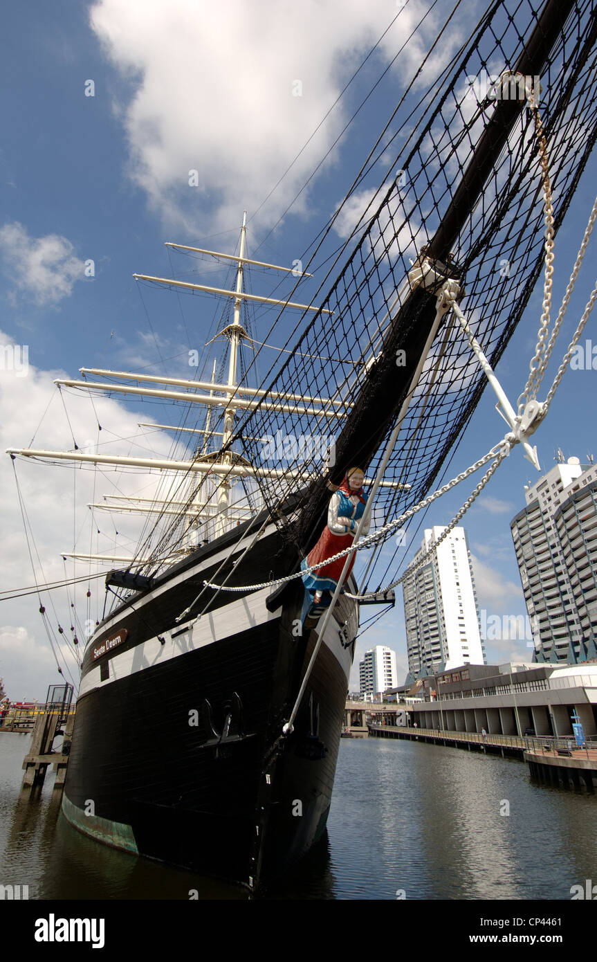 Germania - Brema - Bremerhaven. Il Brigantino Seute Deern (costruito nel 1919) Foto Stock