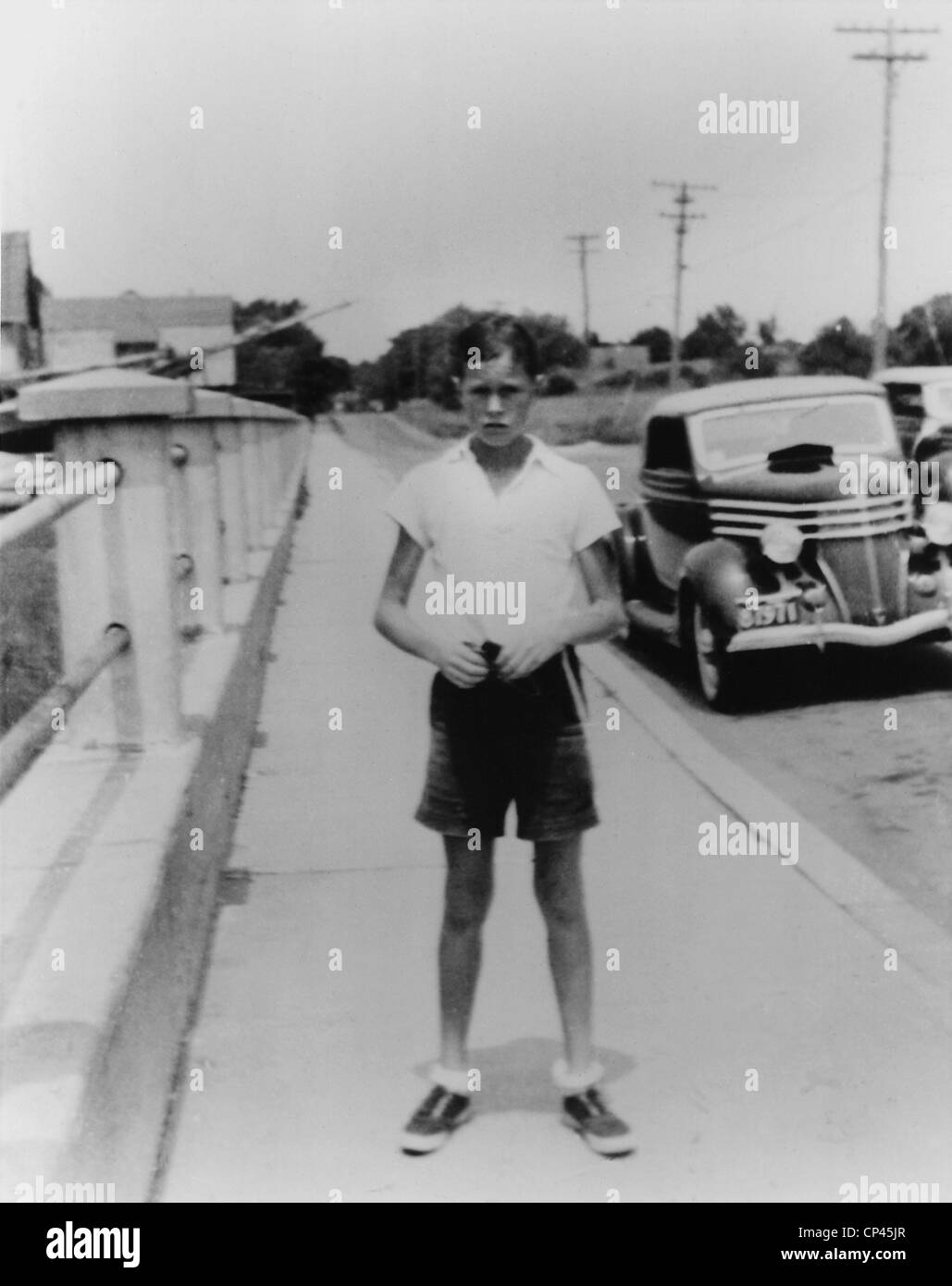 Il futuro presidente degli Stati Uniti George H.W. Bush in dodici anni. Ca. 1937. Foto Stock