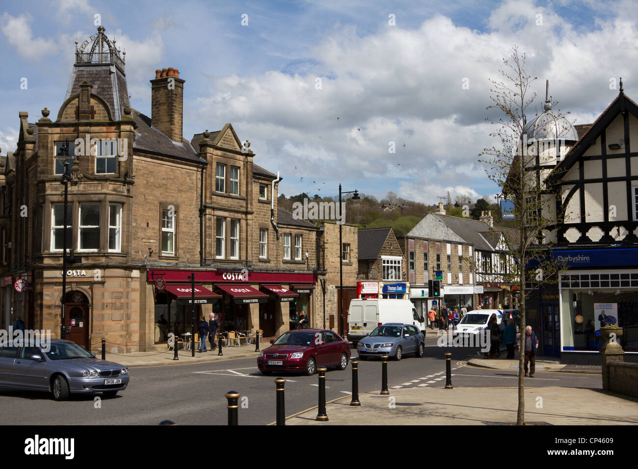 Matlock town center derbyshire England Regno Unito Foto Stock