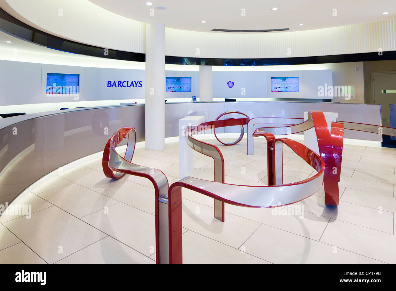 Barclays Bank interno Foto Stock