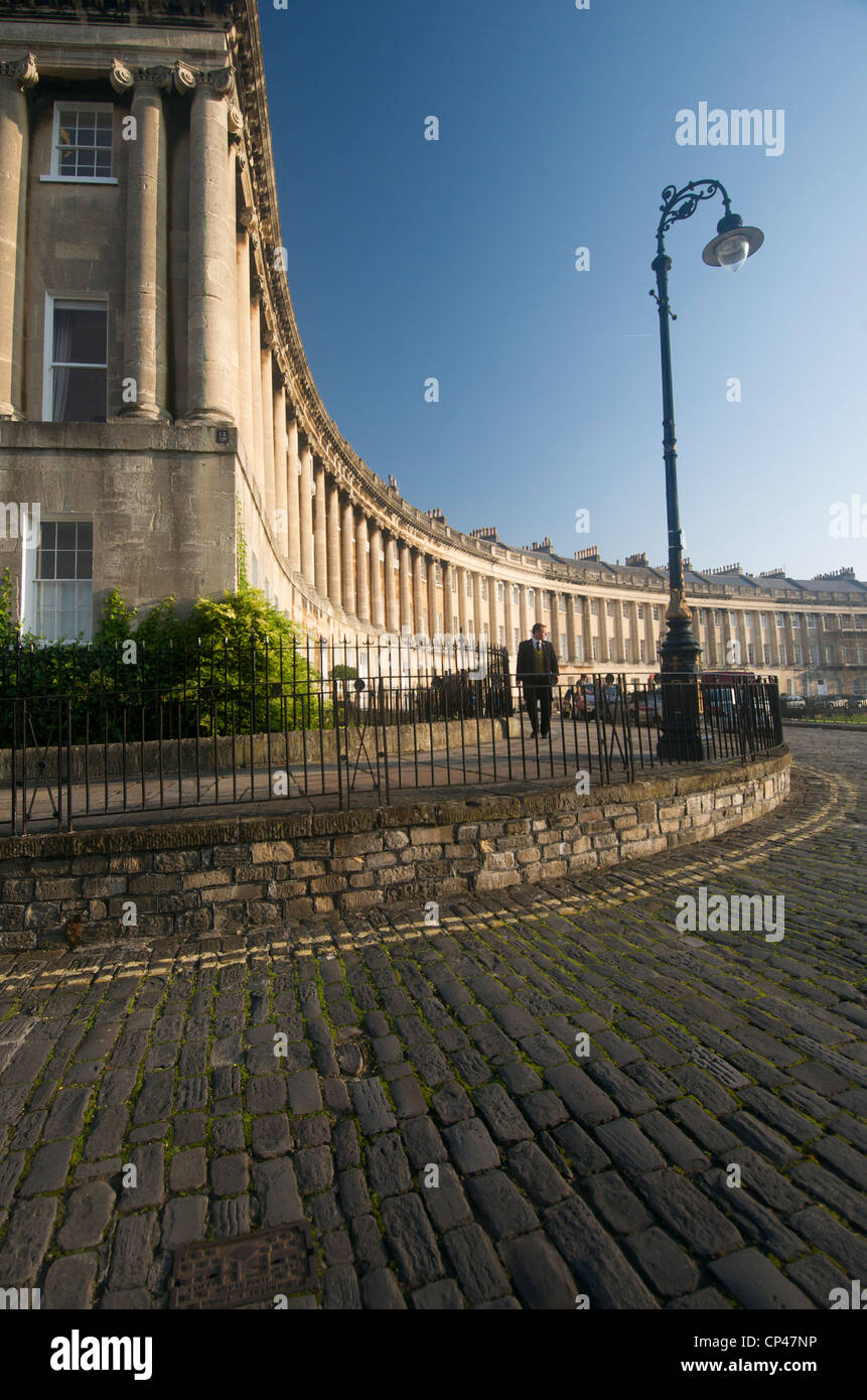 Il Royal Crescent, Bath, Regno Unito Foto Stock