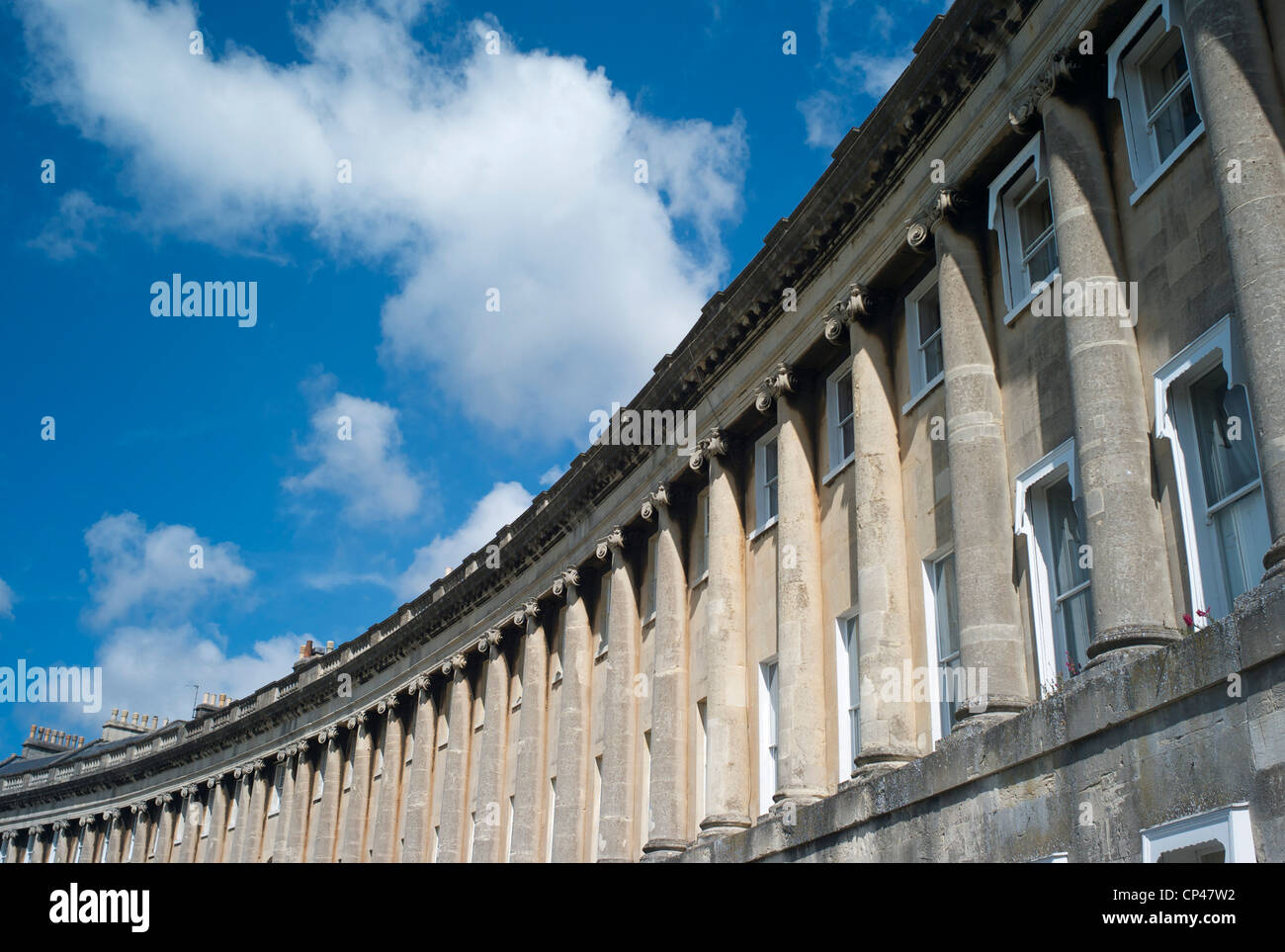 Il Royal Crescent, Bath Regno Unito Foto Stock