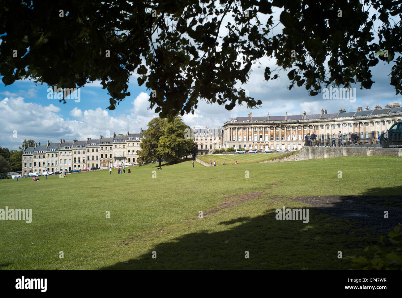 Il Royal Crescent, Bath Regno Unito Foto Stock