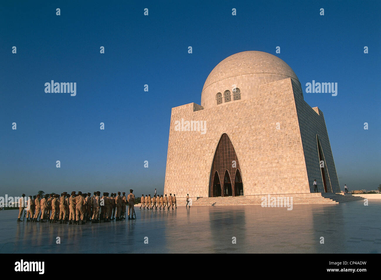 Pakistan - Karachi. Mazar-e-Quaid, il mausoleo di Muhammad Ali Jinnah Foto Stock