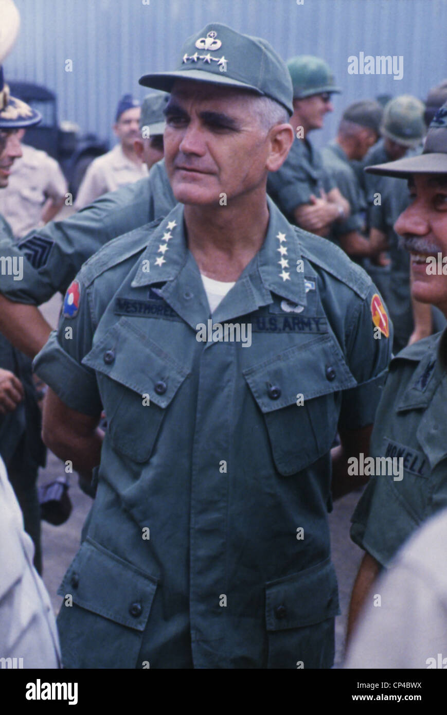 Generale William Westmoreland (1914-2005), Stati Uniti comandante dell esercito nella guerra del Vietnam da (1964-68). Foto Stock