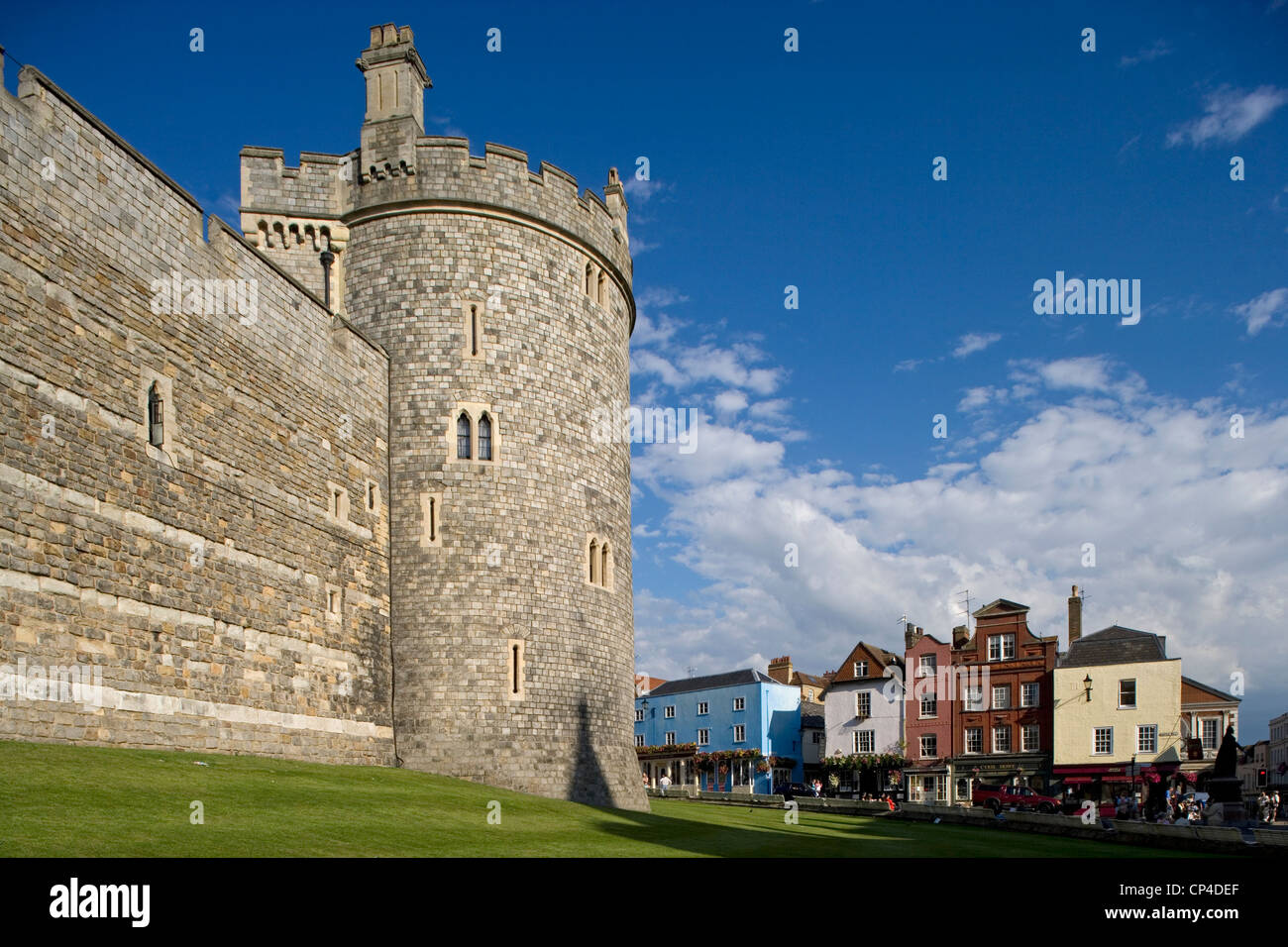 Regno Unito Inghilterra Berkshire Windsor castle, casa della monarchia inglese da più di 900 anni. torre del coprifuoco, risalente Foto Stock