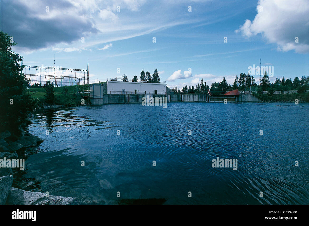 Svezia - Centrale idroelettrica Foto Stock