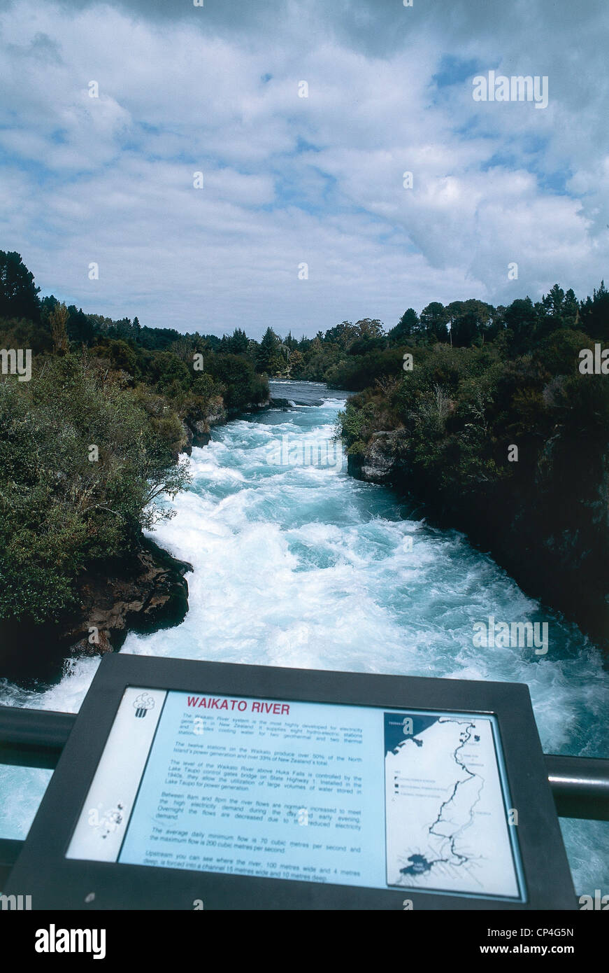 Nuova Zelanda - Isola del nord - Intorno a Taupo, il Fiume Waikato. Foto Stock