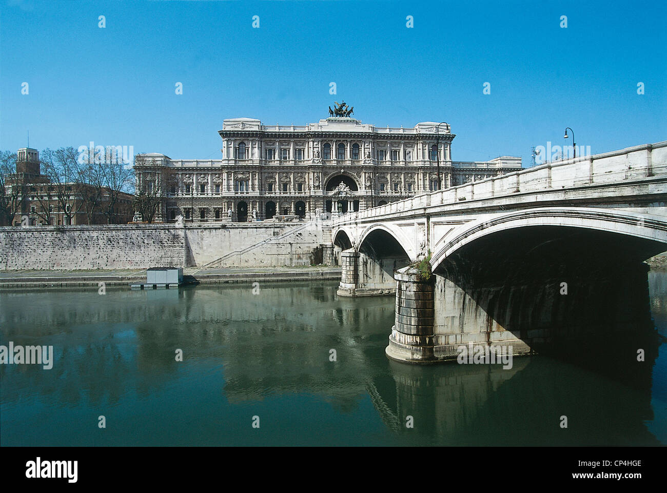 Lazio - Roma, o Palazzaccio Courthouse (costruita da Guglielmo Calderini tra 1888 e 1910) Foto Stock