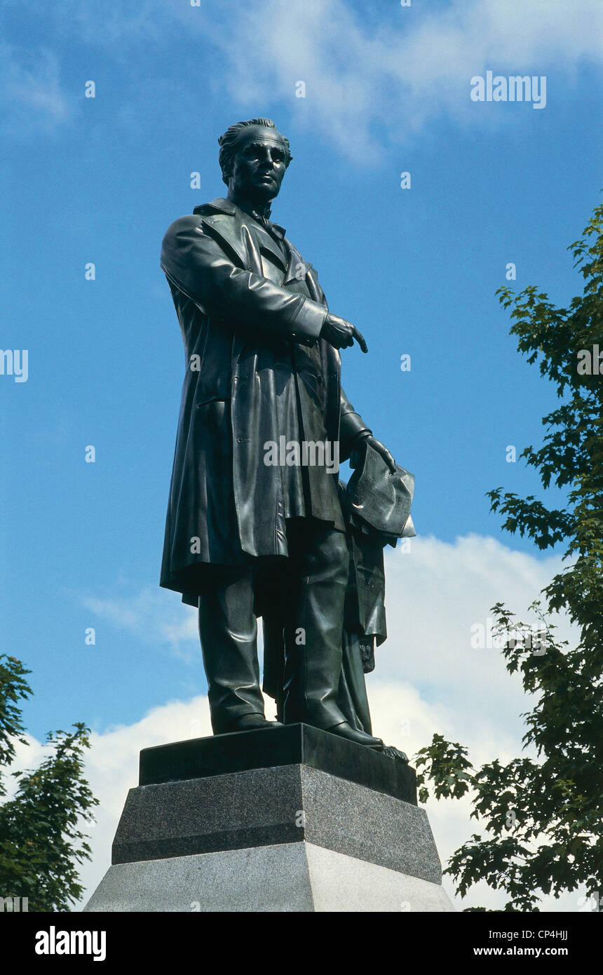 Canada - Ontario - Ottawa. Monumento a Sir John Alexander Macdonald, politico canadese. Foto Stock