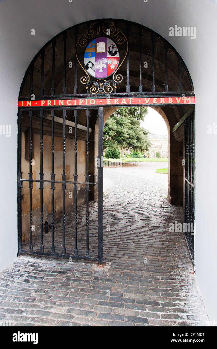 Porta Quad da South Street St Marys College St Andrews Fife Scozia Scotland Foto Stock