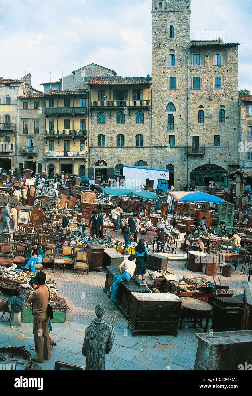 Toscana Arezzo mercatino di Antiquariato Foto stock Alamy