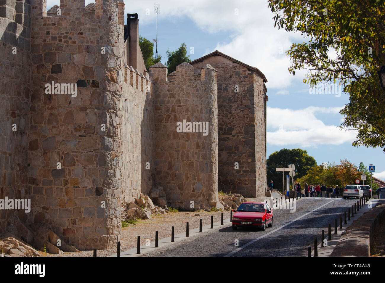 Spagna, Castilla y Leon Regione, Provincia di Avila, Avila, Las Murallas, mura Foto Stock