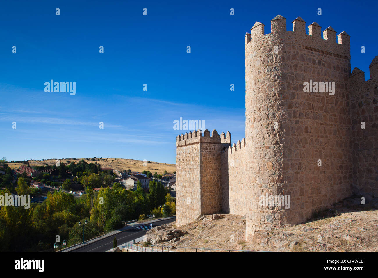 Spagna, Castilla y Leon Regione, Provincia di Avila, Avila, Las Murallas, mura Foto Stock