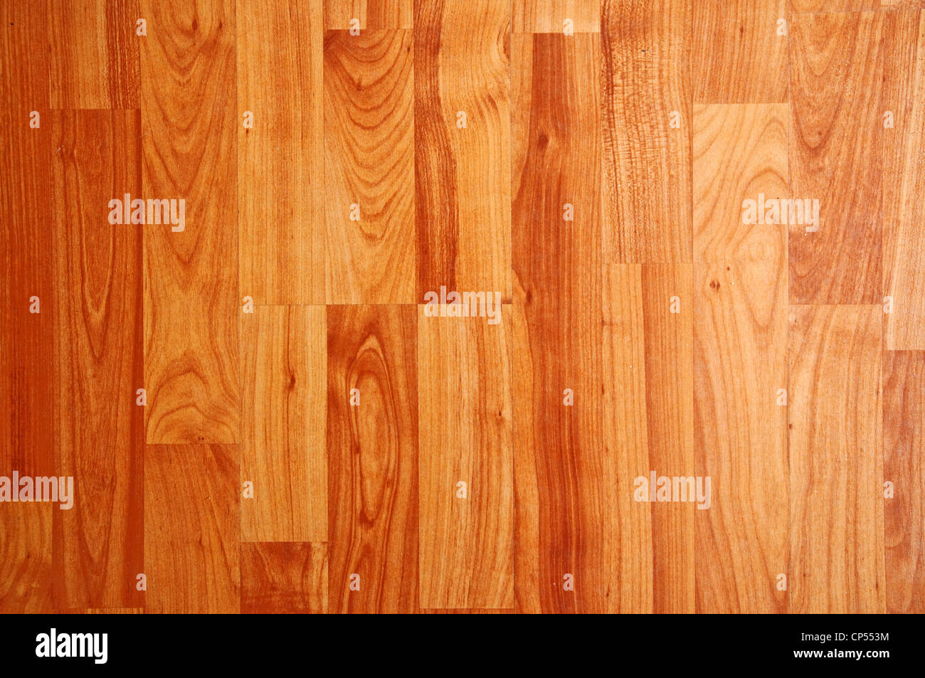 Close up dettaglio di un bel legno marrone pavimento laminato Foto Stock
