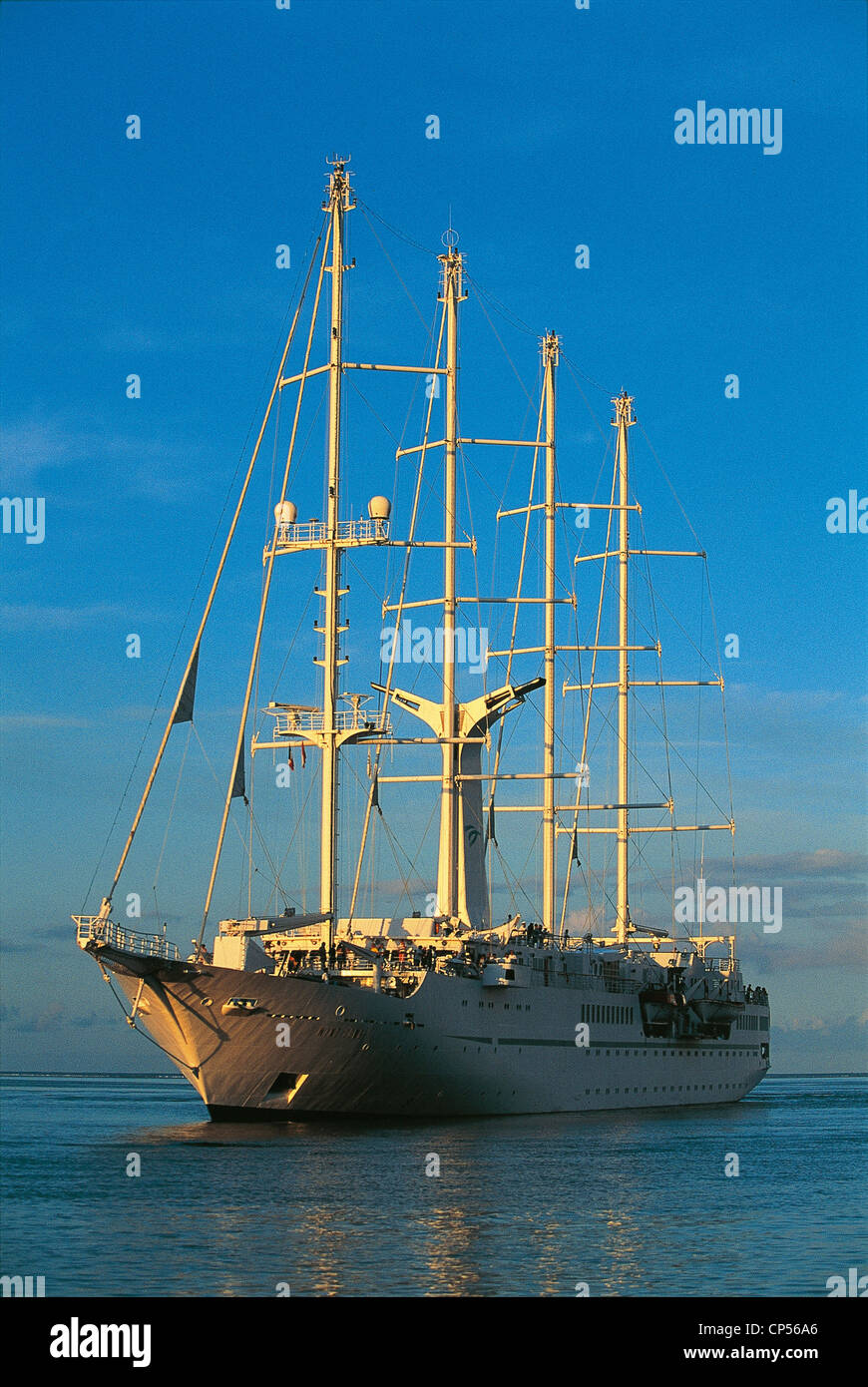 Polinesia Isole Sottovento RAIATEA Uturoa PORTA IN BARCA A VELA Foto Stock