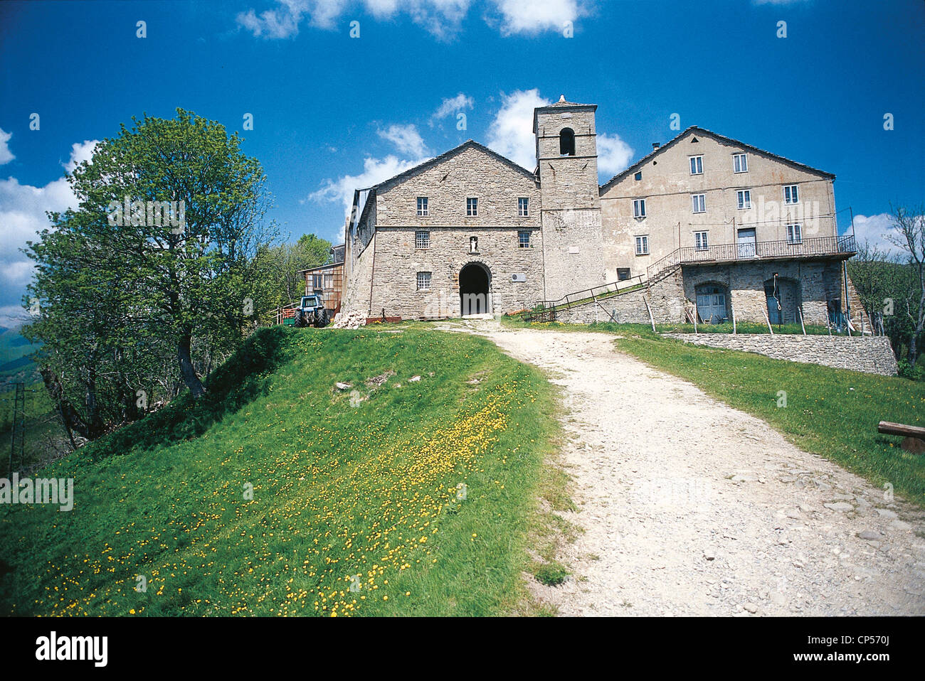 Toscana SAN PELLEGRINO IN ALPE Monastero Complesso Foto Stock