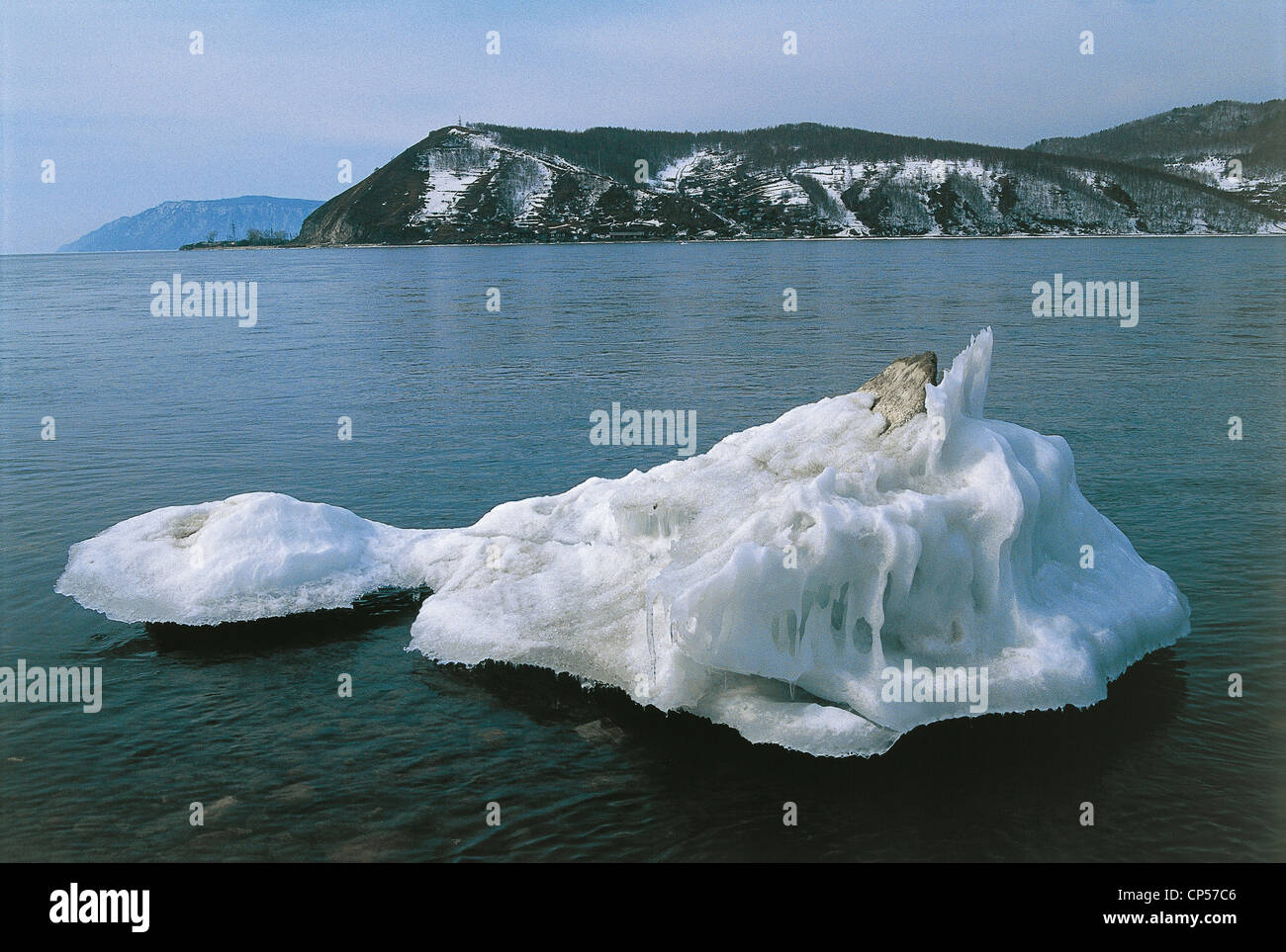 Il lago Baikal in Siberia Foto Stock