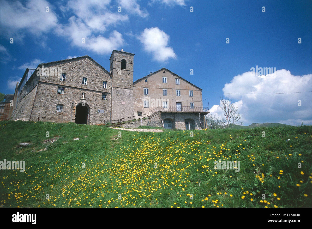 Toscana - Garfagnana - San Pellegrino in Alpe (Lu). Santuario di San Pellegrino e Bianco. Foto Stock