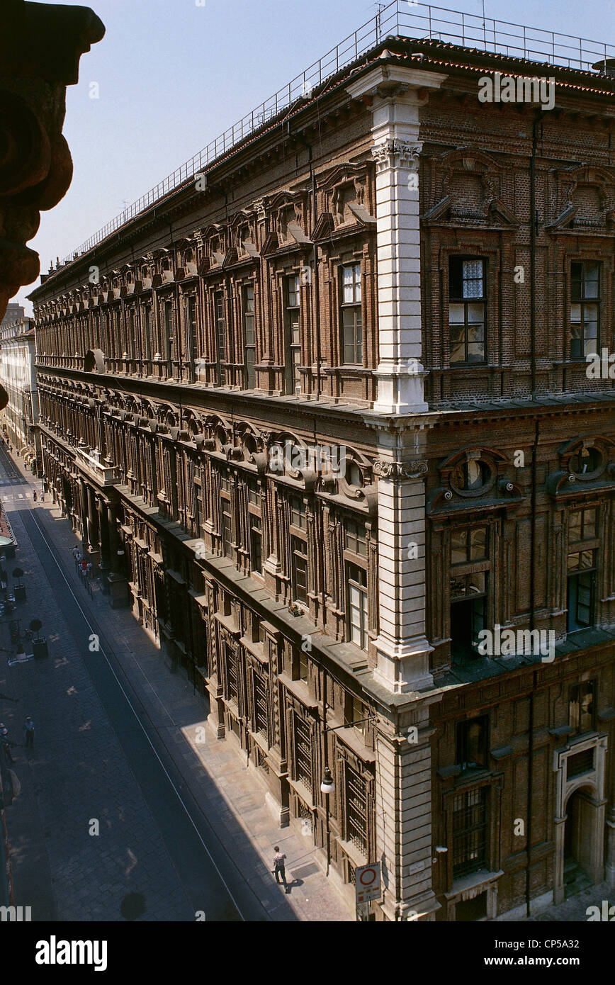 Torino Accademia delle Scienze (Museo Egizio e Galleria Sabauda) Foto Stock