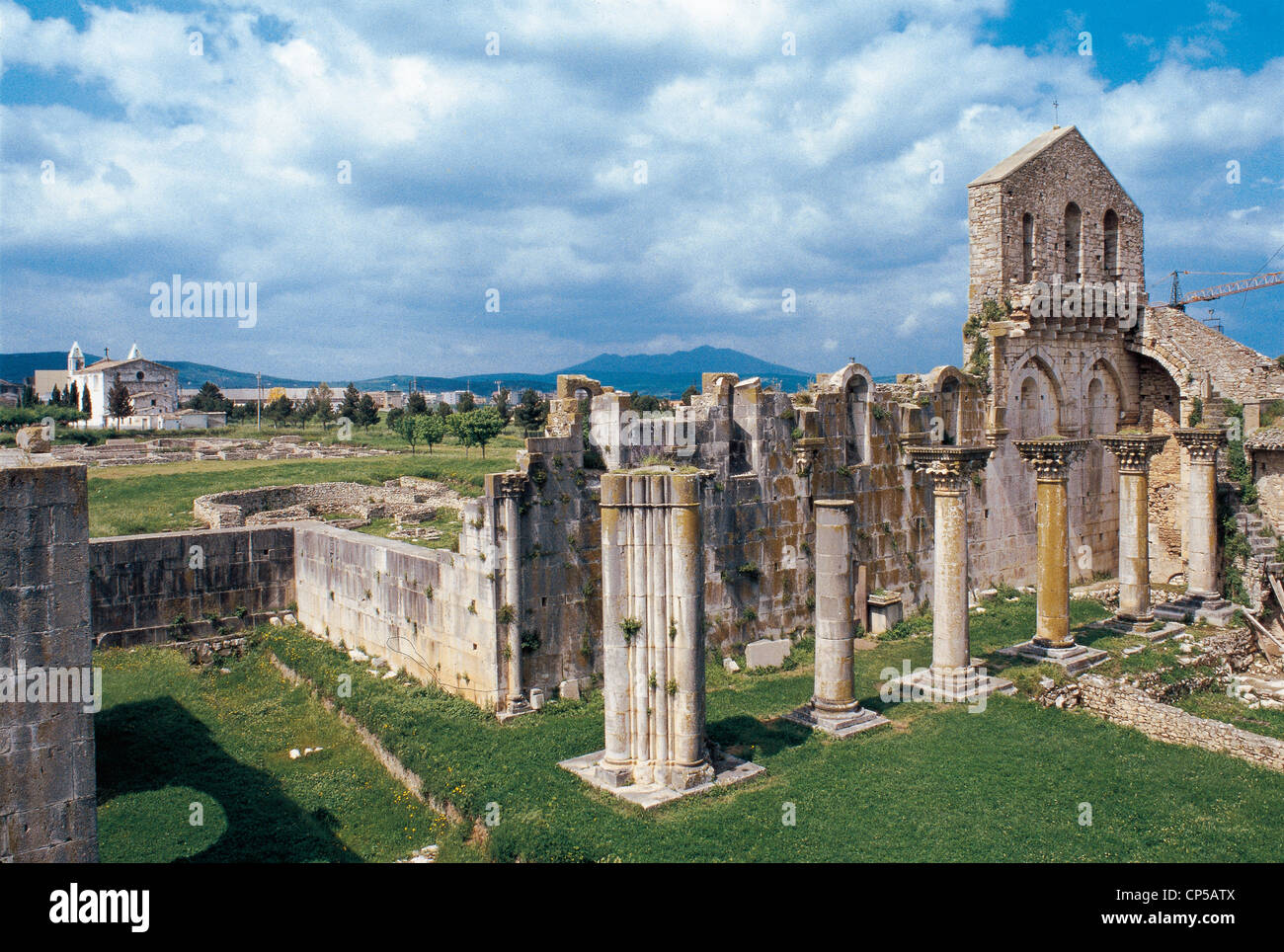 BASILICATA vena. Santo Abbazia della Trinità, "rovine Foto Stock