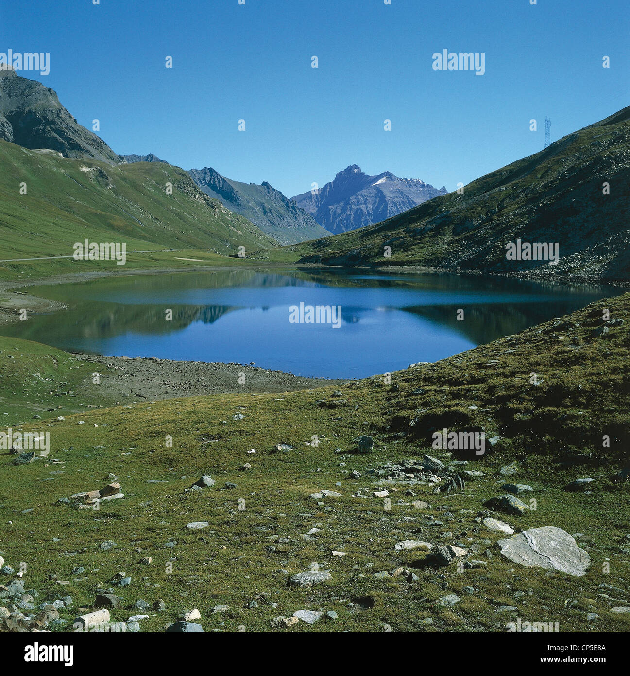 Valle d'Aosta - Graian - Parco Nazionale del Gran Paradiso - Colle Nivolet lago alpino Foto Stock