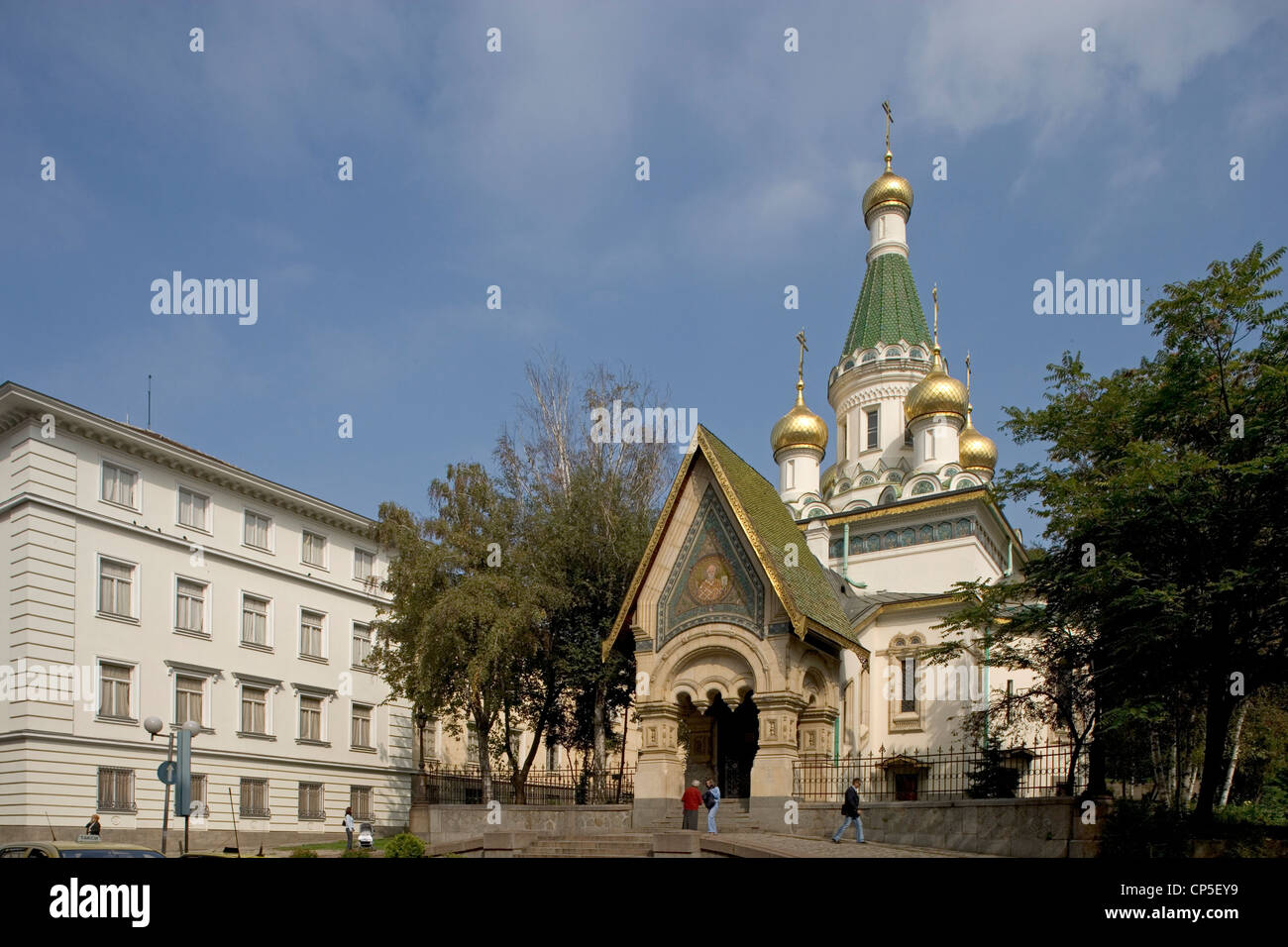 Bulgaria - Sofia. La chiesa russa di San Nicola (St. Nicholas carkva, 1913) Foto Stock