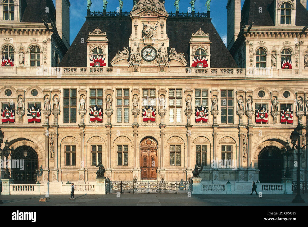 Francia - Parigi. L'Hotel de Ville. Foto Stock