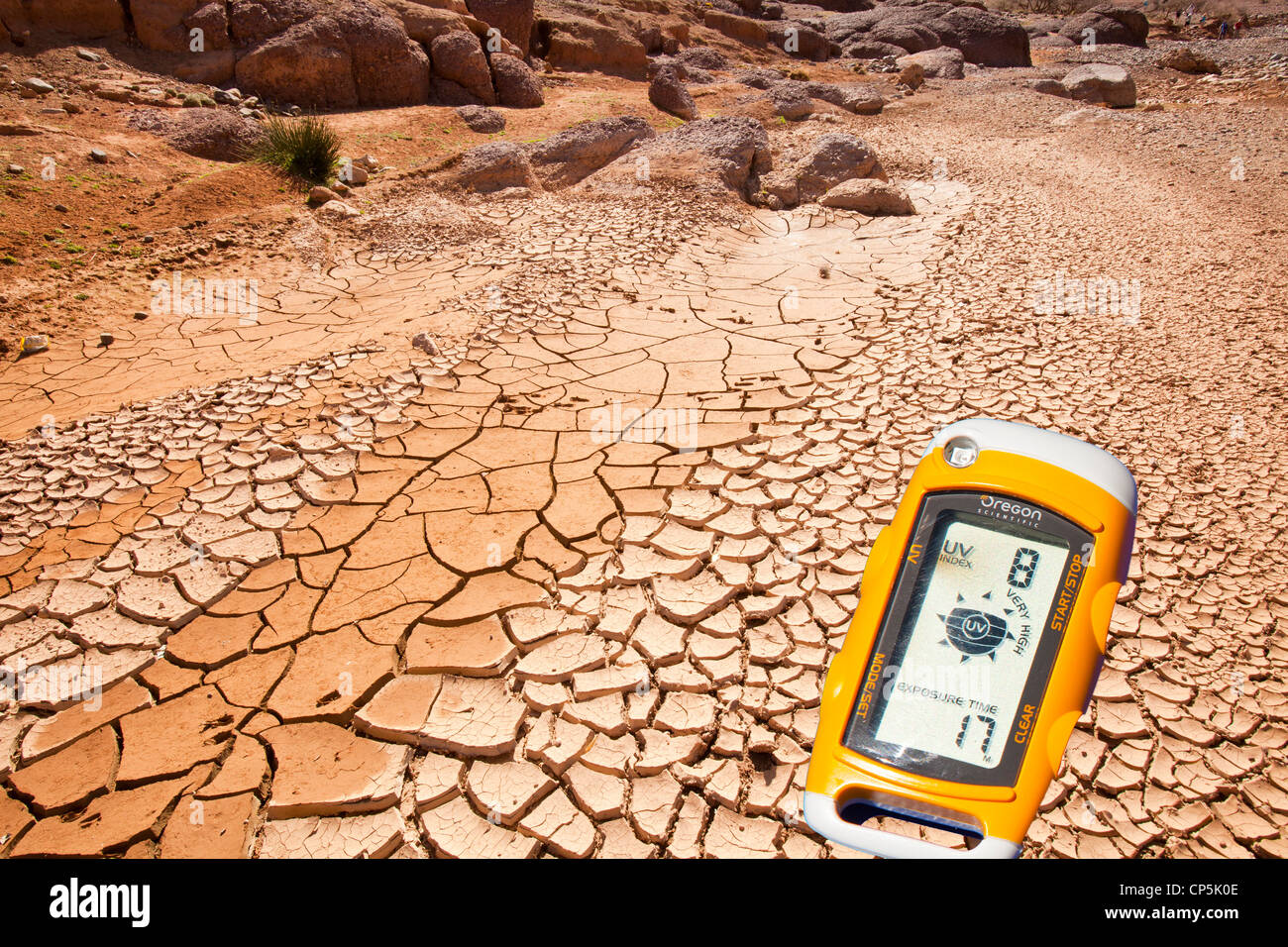 Una siccità in Anti Atlas del Marocco. Foto Stock