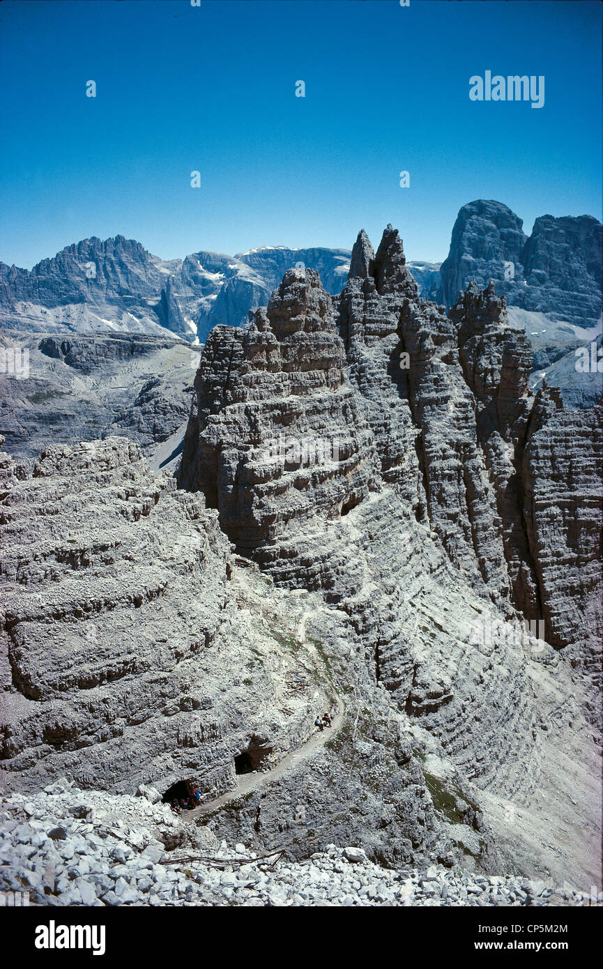 Alto adige montagna PARCO NATURALE DI SESTO Monte Paterno Foto Stock