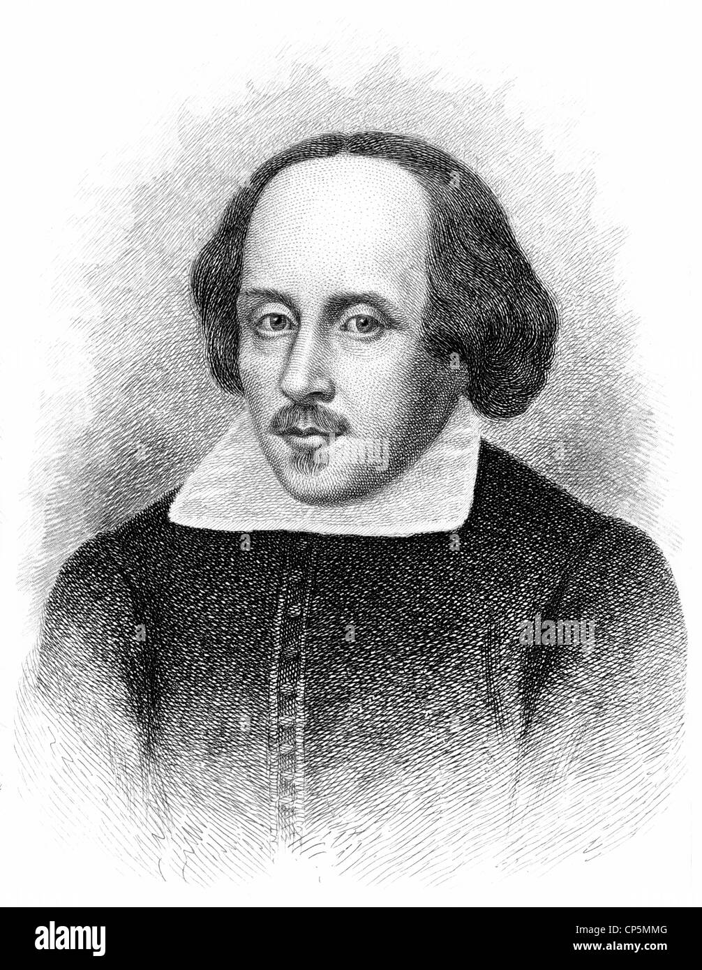 William Shakespeare, 1564 - 1616, un drammaturgo inglese, poeta e attore Foto Stock