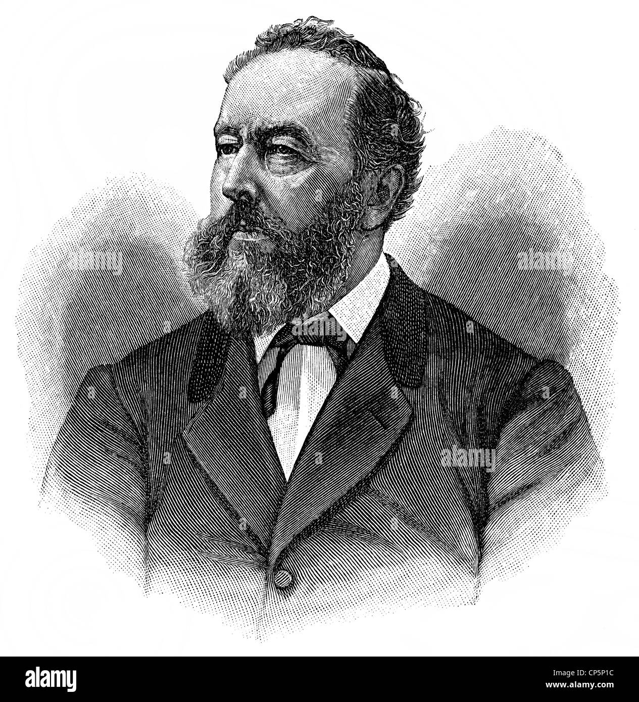 Bayard Taylor, 1825 - 1878, un American travel scrittore e poeta Foto Stock