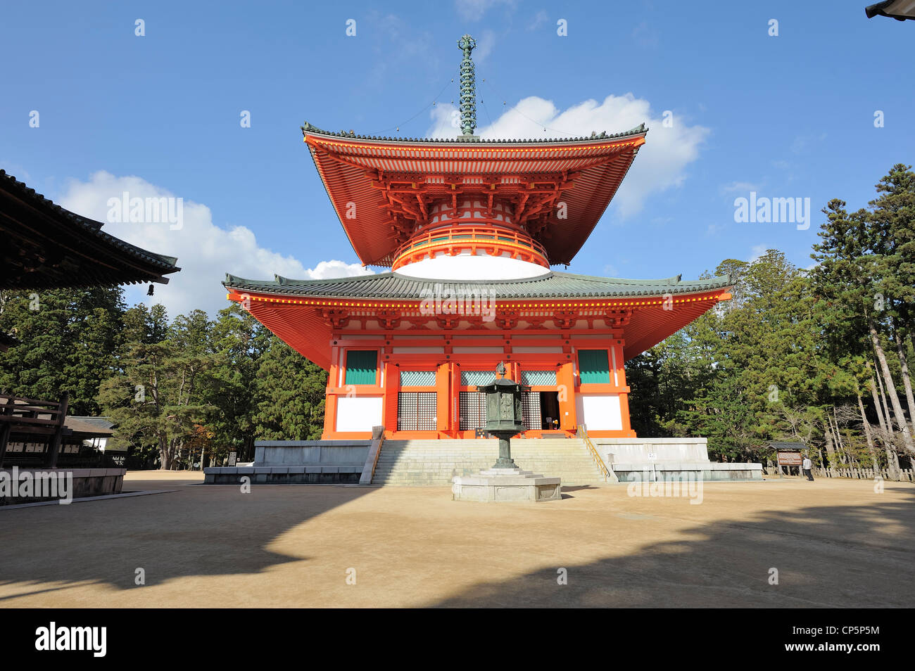 Dai-a Pagoda, Koya-San, Giappone Foto Stock