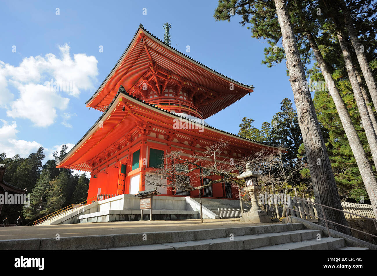 Dai-a Pagoda, Koya-San, Giappone Foto Stock