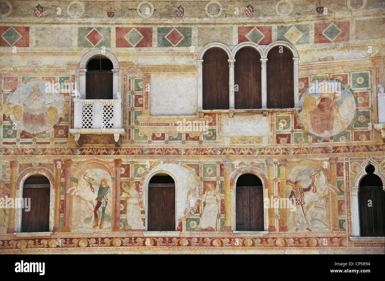 Friuli Spilimbergo Castello dipinto il palazzo Foto Stock