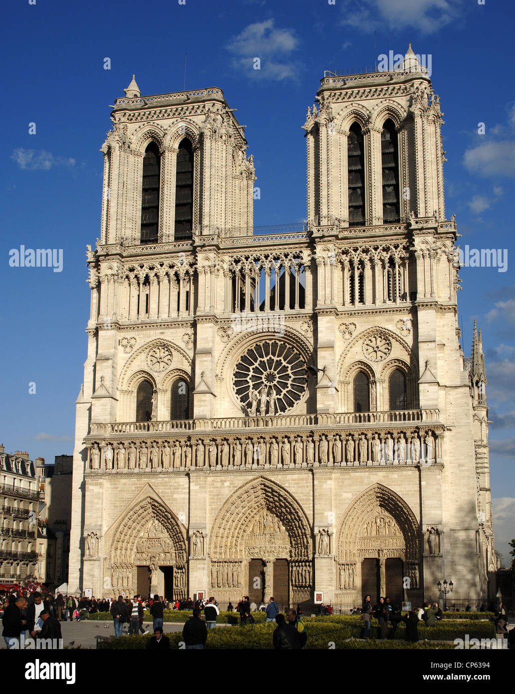 La Francia. Parigi. La cattedrale di Notre Dame. Xii - XIV secolo. Fronte ovest. Foto Stock