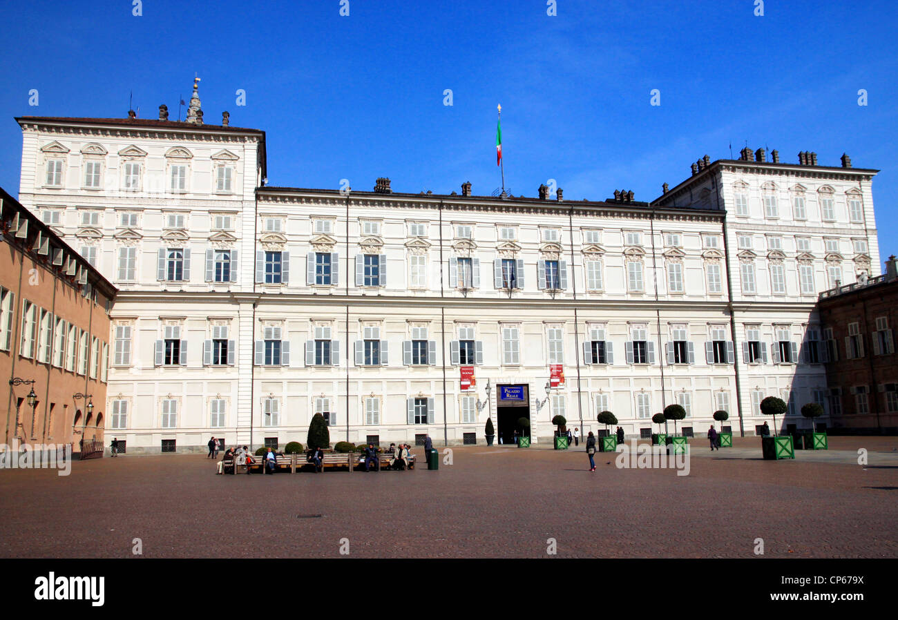 Il Palazzo Reale di Torino, Italia Foto Stock