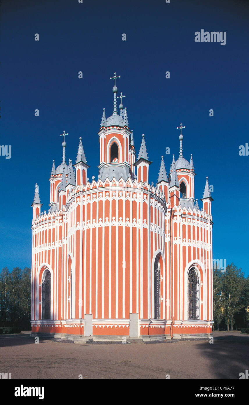 Russia - San Pietroburgo. Tchesma neo-gotica chiesa. Foto Stock